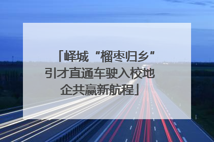 峄城“榴枣归乡”引才直通车驶入校地企共赢新航程
