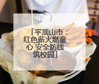 平顶山市：红色薪火燃童心 安全防线筑校园