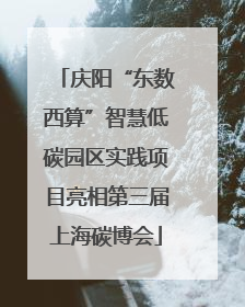 庆阳“东数西算”智慧低碳园区实践项目亮相第三届上海碳博会