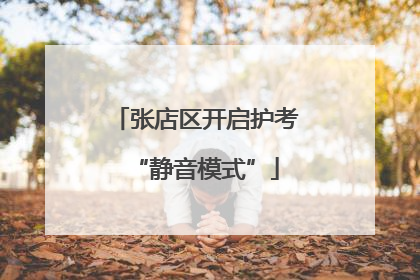 张店区开启护考“静音模式”