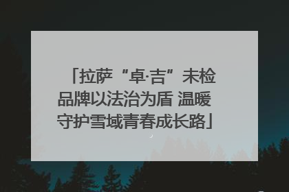 拉萨“卓·吉”未检品牌以法治为盾 温暖守护雪域青春成长路