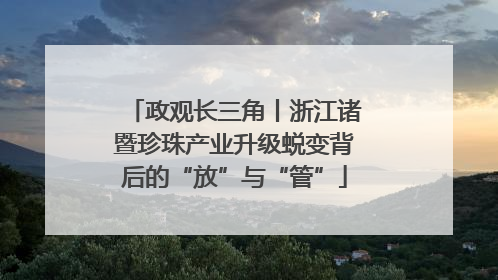 政观长三角丨浙江诸暨珍珠产业升级蜕变背后的“放”与“管”