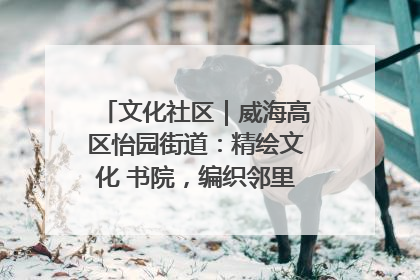 文化社区｜威海高区怡园街道：精绘文化 书院，编织邻里和谐的文化纽带