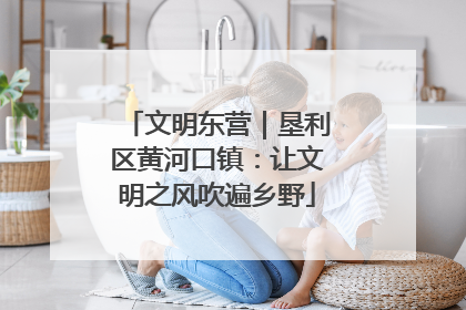 文明东营｜垦利区黄河口镇：让文明之风吹遍乡野