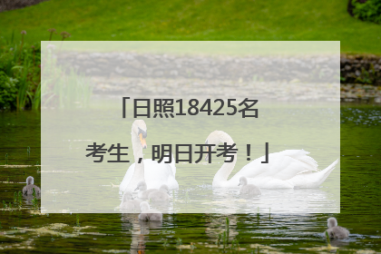日照18425名考生，明日开考！