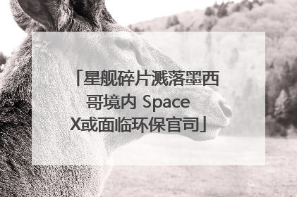 星舰碎片溅落墨西哥境内 SpaceX或面临环保官司