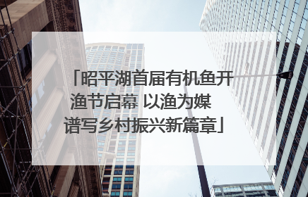 昭平湖首届有机鱼开渔节启幕 以渔为媒 谱写乡村振兴新篇章
