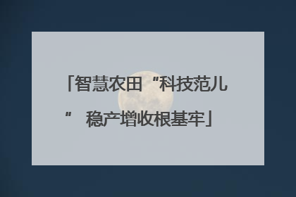 智慧农田“科技范儿” 稳产增收根基牢