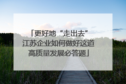 更好地“走出去” 江苏企业如何做好这道高质量发展必答题