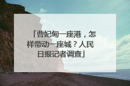 曹妃甸一座港，怎样带动一座城？人民日报记者调查