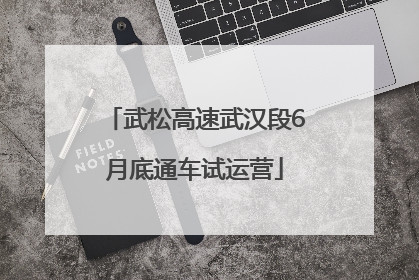 武松高速武汉段6月底通车试运营