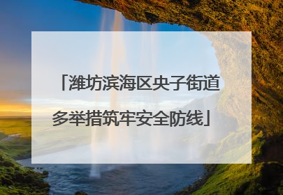 潍坊滨海区央子街道多举措筑牢安全防线