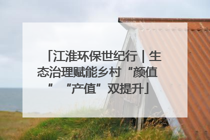 江淮环保世纪行｜生态治理赋能乡村“颜值”“产值”双提升
