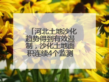 河北土地沙化趋势得到有效遏制，沙化土地面积连续4个监测周期实现缩减