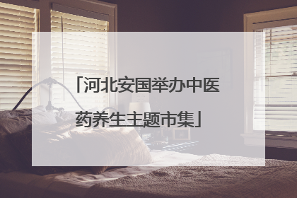 河北安国举办中医药养生主题市集