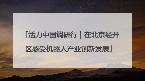 活力中国调研行｜在北京经开区感受机器人产业创新发展