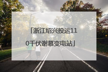 浙江绍兴投运110千伏谢慕变电站