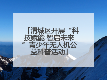 渭城区开展“科技赋能 智启未来”青少年无人机公益科普活动