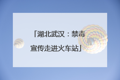 湖北武汉：禁毒宣传走进火车站
