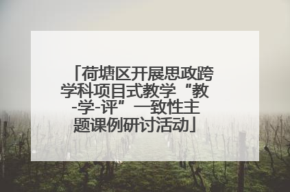 荷塘区开展思政跨学科项目式教学“教-学-评”一致性主题课例研讨活动