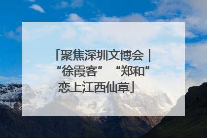 聚焦深圳文博会｜“徐霞客”“郑和”恋上江西仙草