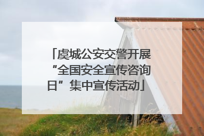 虞城公安交警开展“全国安全宣传咨询日”集中宣传活动