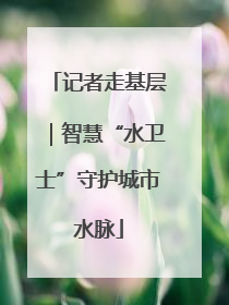 记者走基层｜智慧“水卫士”守护城市水脉