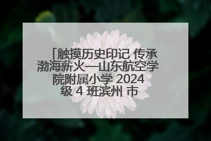 触摸历史印记 传承渤海薪火—山东航空学院附属小学 2024 级 4 班滨州 市档案馆研学实践活动