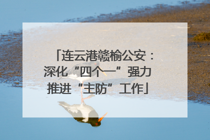 连云港赣榆公安：深化“四个一”强力推进“主防”工作