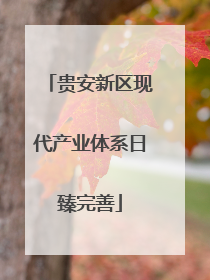 贵安新区现代产业体系日臻完善
