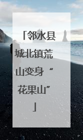 邻水县城北镇荒山变身“花果山”