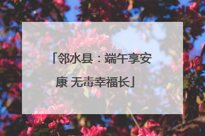邻水县：端午享安康 无毒幸福长