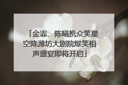 金霏、陈曦携众笑星空降潍坊大剧院爆笑相声盛宴即将开启
