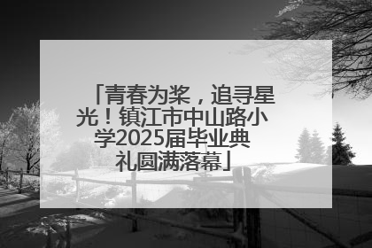 青春为桨，追寻星光！镇江市中山路小学2025届毕业典礼圆满落幕