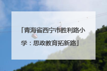 青海省西宁市胜利路小学：思政教育拓新路