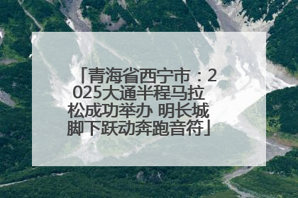青海省西宁市：2025大通半程马拉松成功举办 明长城脚下跃动奔跑音符