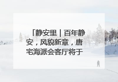 静安里｜百年静安，风貌新章，唐宅海派会客厅将于6月21日揭幕
