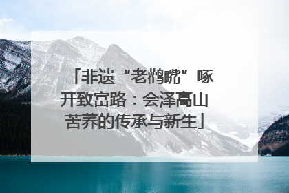 非遗“老鹳嘴”啄开致富路：会泽高山苦荞的传承与新生