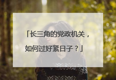 长三角的党政机关，如何过好紧日子？