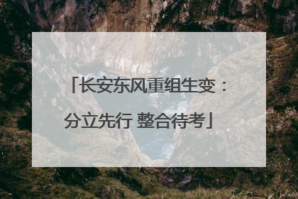 长安东风重组生变：分立先行 整合待考
