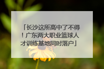 长沙这所高中了不得！广东两大职业篮球人才训练基地同时落户