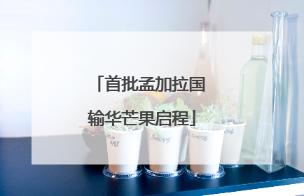 首批孟加拉国输华芒果启程