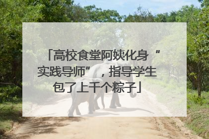 高校食堂阿姨化身“实践导师”，指导学生包了上千个粽子