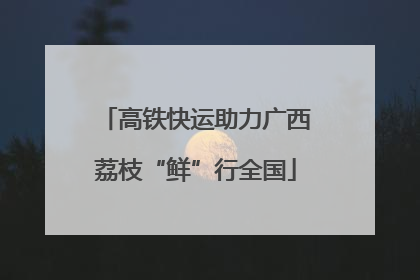 高铁快运助力广西荔枝“鲜”行全国