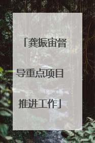 龚振宙督导重点项目推进工作