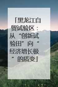 黑龙江自贸试验区：从“创新试验田”向“经济增长极”的质变