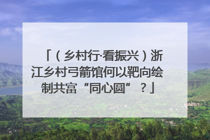 （乡村行·看振兴）浙江乡村弓箭馆何以靶向绘制共富“同心圆”？