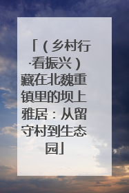 （乡村行·看振兴）藏在北魏重镇里的坝上雅居：从留守村到生态园
