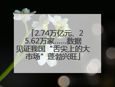 2.74万亿元、25.62万家……数据见证我国“舌尖上的大市场”蓬勃兴旺