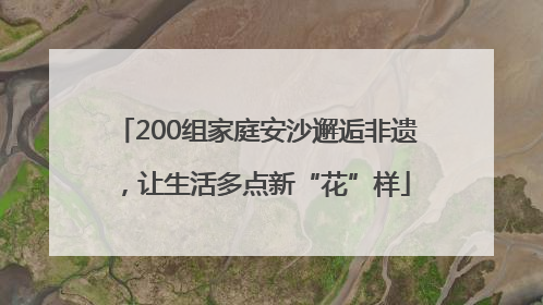 200组家庭安沙邂逅非遗，让生活多点新“花”样